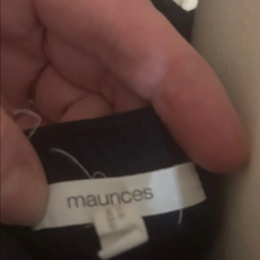 Maurices Navy Sleeveless Blouse with Crochet Detail, size M - Picture 2 of 3